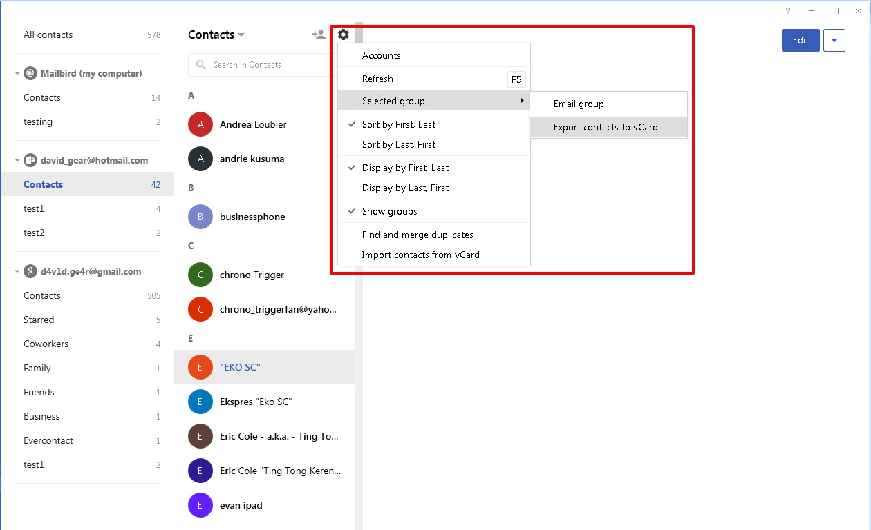 import outlook contact groups to gmail