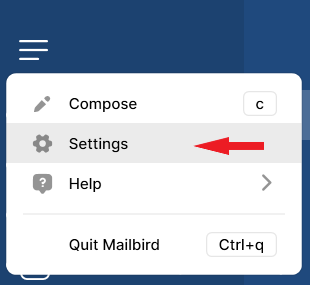 how to setup a pop3 account in mailbird