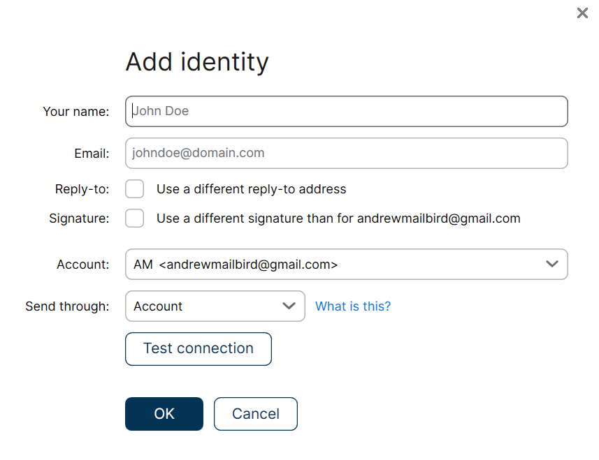 changing my name associations in mailbird