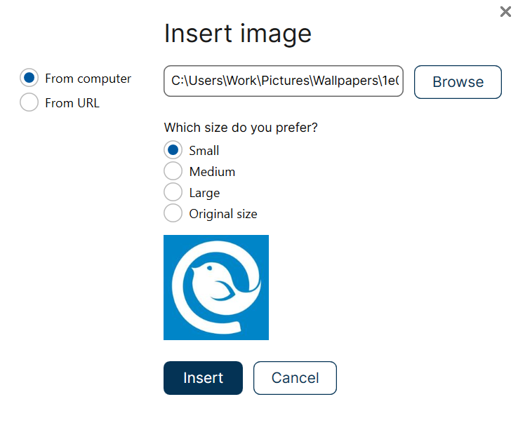 insert image in signature mailbird