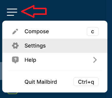 how to manage folders on mailbird