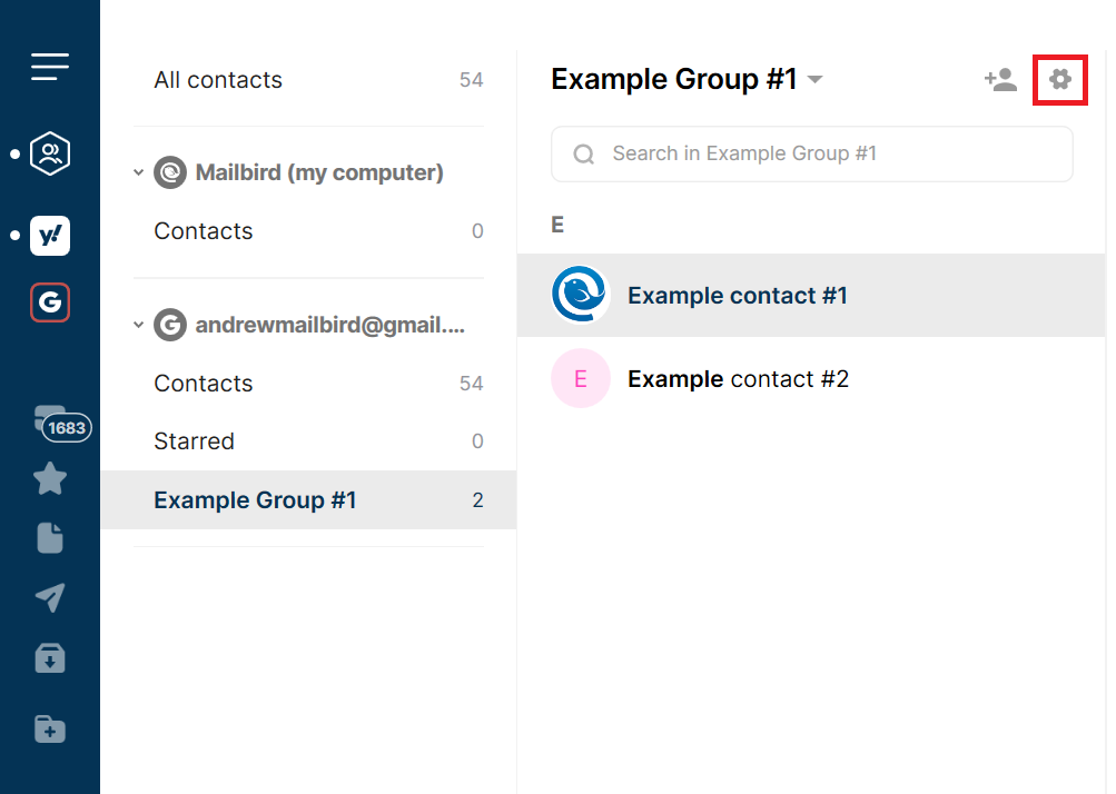 mailbird and google contacts