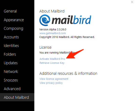 mailbird license agreement