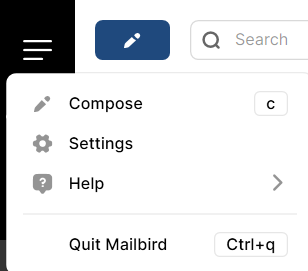 enlarge font in mailbird