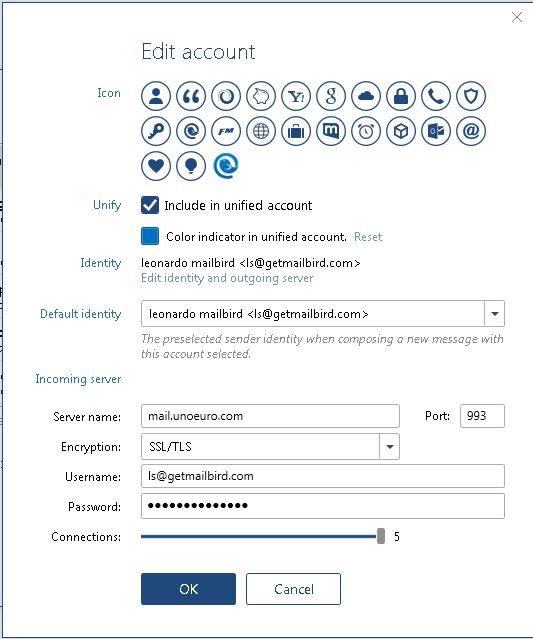 mailbird how to create a unified account