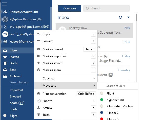 import eudora pro emails and folders into mailbird