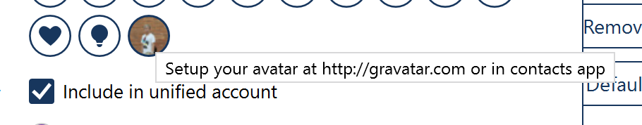 remove avatars mailbird