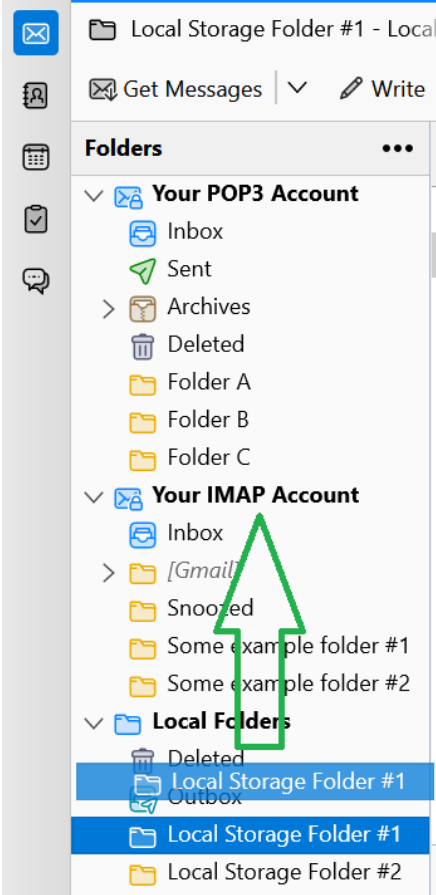 mailbird how to create folder