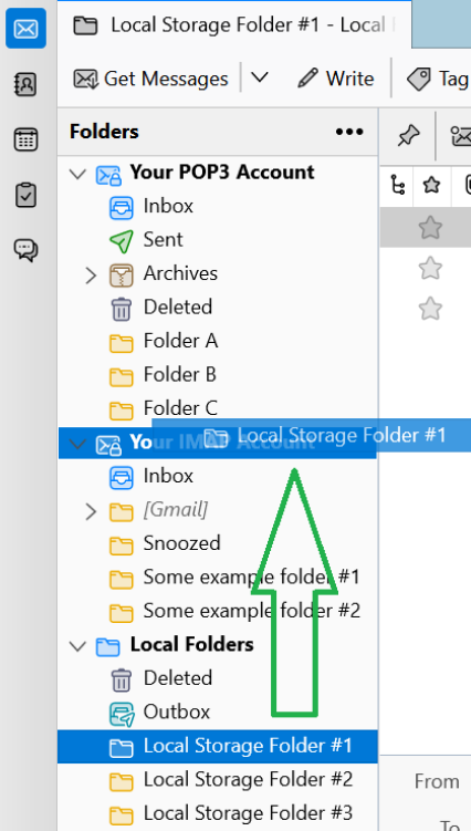 will thunderbird import mailbird folders