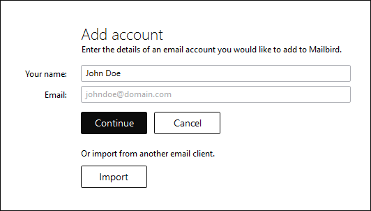 how to set up.a pop3 account in.mailbird